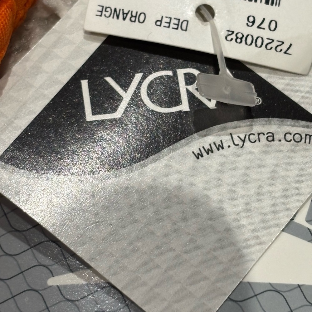 Speedo Orange Textured Swimsuit New with Tags Size 14 - Picture 13 of 16